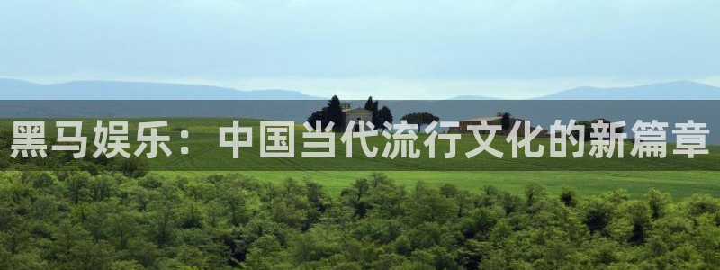 幸运彩体育平台注册：黑马娱乐：中国当代流行文化的新篇章